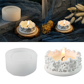 Flower DIY Candle Holder Silicone Molds, Resin Casting Molds, for UV Resin & Epoxy Resin Craft Making