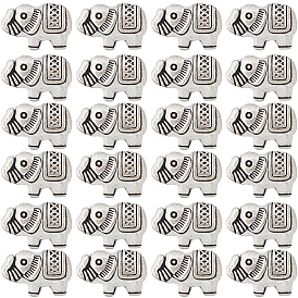 80 бусины из сплава в тибетском стиле, слон