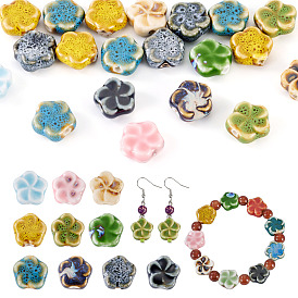 20шт. фарфоровые бусины ручной работы, цветок