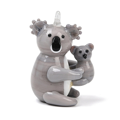 Большие подвески, лэмпворк, ручная работа , коала прелести