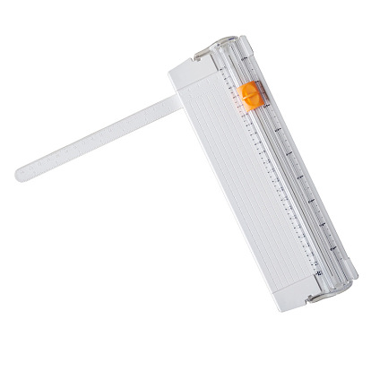 Plastic Mini Paper Cutter, for Scrapbooking & Paper Crafts, Rectangle with Scale