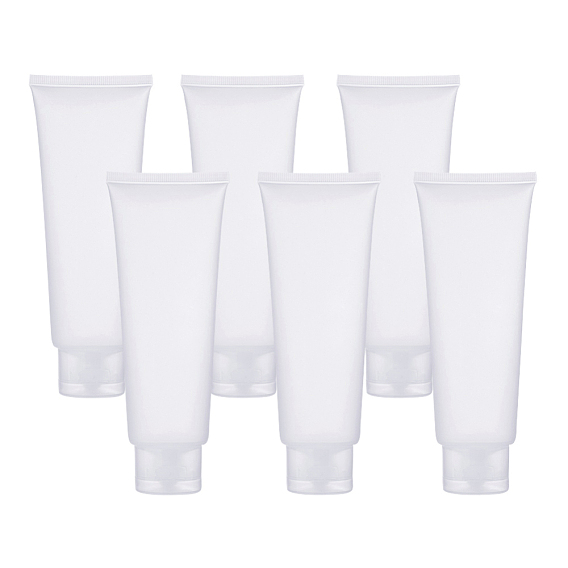 Flip Cap Plastic Squeeze Bottle, Makeup Hoses, Facial Cleanser Tube, Portable Travel Refillable Bottle