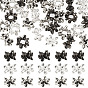 30 pièces 3 styles fleur style tibétain perles européennes en alliage, Perles avec un grand trou   