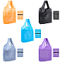 5 шт. 5 цвета многоразовые сумки-шопперы из полиэстера для супермаркетов, прямоугольные