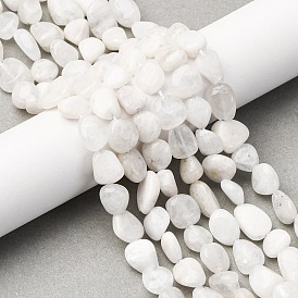 Бусины из натурального радужного лунного камня, самородки, упавший камень