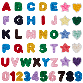 Вышивка на нашивках из полиэстерового полотенца, термоклей, аксессуары для костюма, аппликация