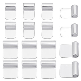 18 шт. 2 стили стойка покрытие латунь клееная плоская площадка скобы