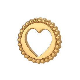 304 подвески из нержавеющей стали, сердце прелести, ионное покрытие (ip)