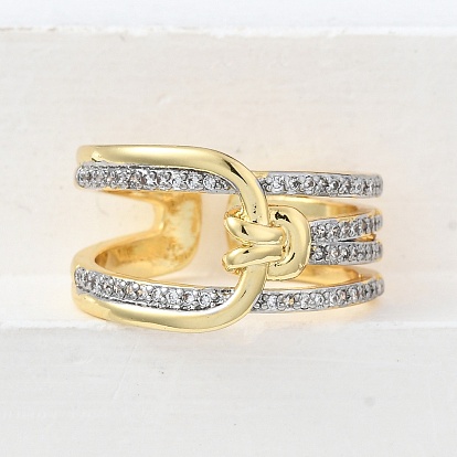 Открытые манжеты из латуни с микропаве и кубическим цирконием