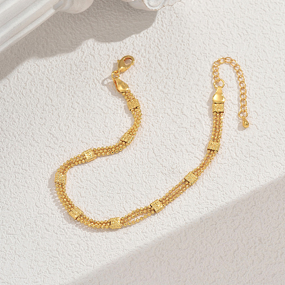 Латунные многослойные модные браслеты для женщин, идеально подходит для пляжного отдыха