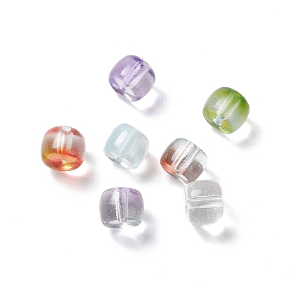 Transparent Glass Beads, Barrel