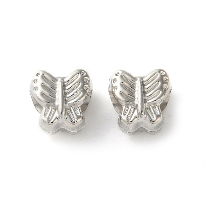 Ccb пластиковые бусины esuropean, бусины с большим отверстием, бабочка