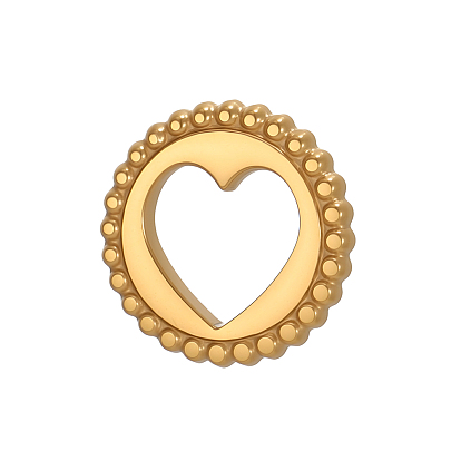 304 подвески из нержавеющей стали, сердце прелести, ионное покрытие (ip)