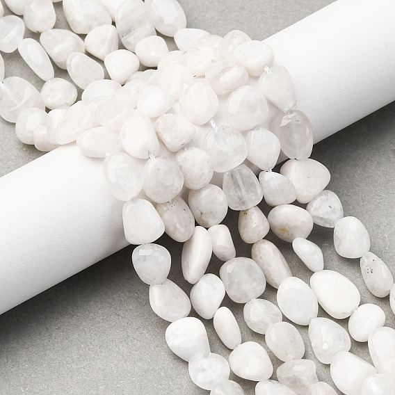 Бусины из натурального радужного лунного камня, самородки, упавший камень