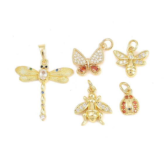 Латунные микро проложить кубического циркония подвески, долговечный, стойки покрытие, без свинца и без кадмия, реальный 18 k позолоченный