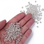 Luster Czech Glass Seed Beads, Silver Lined, 2-Hole, Oval