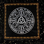 Velvet Altar Mats, Trinity Knot & Constellation Tablecloth, Tarot Card Cloth, Square