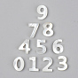 Natural White Shell Mother of Pearl Shell Charms, Number