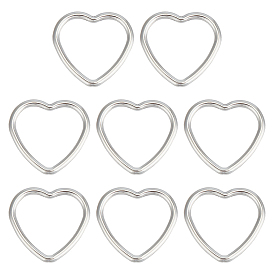 8покрытие для стоек 925 соединительные кольца из стерлингового серебра, разъем сердца