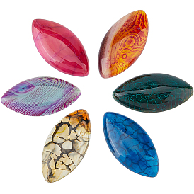6 стили кабошонов из натуральных драгоценных камней, смешанные окрашенные и неокрашенные