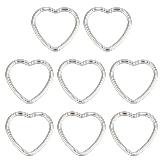 8покрытие для стоек 925 соединительные кольца из стерлингового серебра, разъем сердца