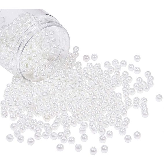 Perles de verre teintées écologiques, ronde