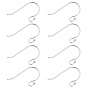 16Pc 925 Sterling Silver Earring Hooks, Shepherd's Hook Ear Wire, with S925 Stamp