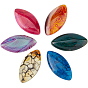 6 стили кабошонов из натуральных драгоценных камней, смешанные окрашенные и неокрашенные