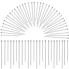 300 шт. 3 стили 304 штифты с шаровой головкой из нержавеющей стали