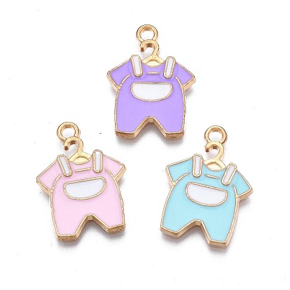Подвески из эмали и сплава, без кадмия, без никеля и без свинца, золотой свет, одежда