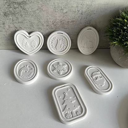 Рождественская серия подвесная бирка diy подвеска украшение силиконовые формы, изготовление изделий из эпоксидной смолы, белые