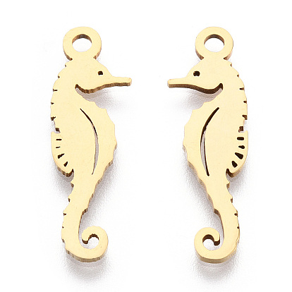 Pendentifs en acier inoxydable, charme hippocampe