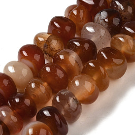 Natural Red Agate Beads Strands, Nuggets, Tumbled Stone