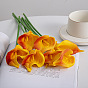 Simulation flower mini PU calla lily fake flower living room table decoration soft plastic flower wedding flower art