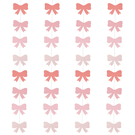 8 шт. бумажные флаги-банты с бантом, для празднования дня рождения