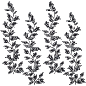 4 шт. полиэстеровые заплатки для термоприклеивания/пришивания, термоклей, аппликации из ткани, лист