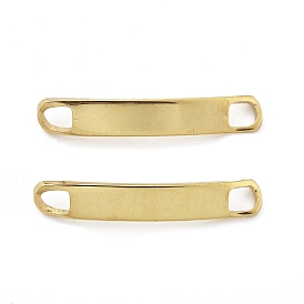 201 звенья / соединители из нержавеющей стали, закругленный прямоугольник, штамповка пустой метки