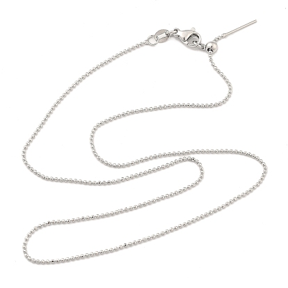 Регулируемые слайдер латунные шариковые цепочки ожерелья для мужчин и женщин, долговечный