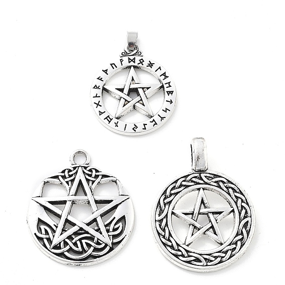 Сплавочные подвески тибетского стиля, звезды прелести