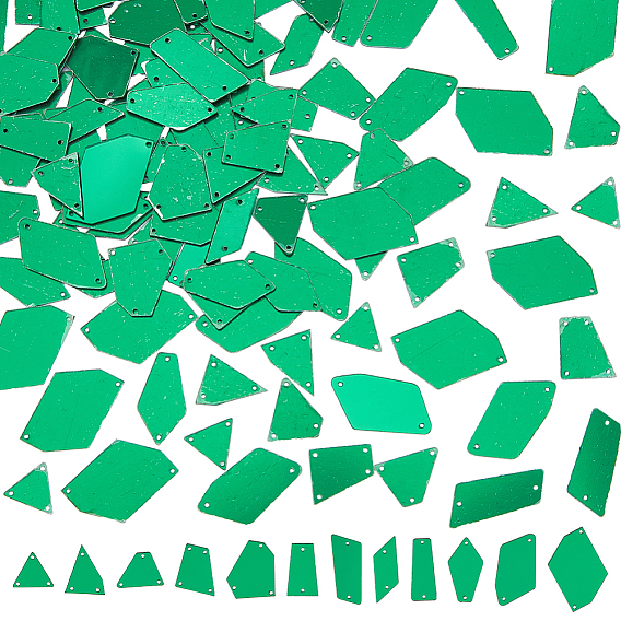 120шт 12 стиль акриловое зеркало пришитые стразы, аксессуары для одежды, зелёные