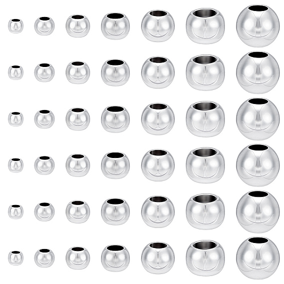 150Pcs 7 Styles UV Plating Electroplating ABS Beads, Roudelle