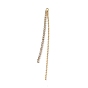 Brass Rhinestone Chain Tassel Big Pendants