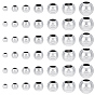 150Pcs 7 Styles UV Plating Electroplating ABS Beads, Roudelle