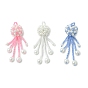 Крупные подвески из стеклянного бисера и стеклянных жемчужин, медузы прелести