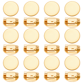 304 брошь из нержавеющей стали, кабошон., плоско-круглые