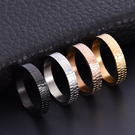 Titanium Steel Chunky Rings