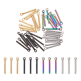 40 шт. 4 цветное ионное покрытие (ip) 304 подвески из нержавеющей стали, бар очарование