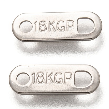 304 из нержавеющей стали вкладки ломтик цепи, овал со словом 18 кгп