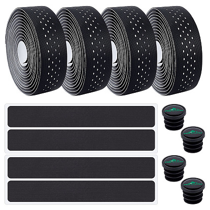 2 рулоны обмотки для велосипедного руля из ЭВА, обертка ручки велосипеда, с заглушками на концах стержней