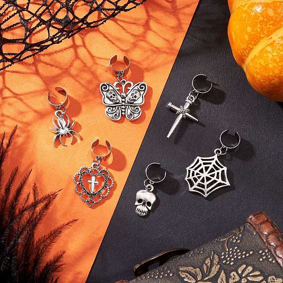 6 шт. подвеска в виде стетоскопа в тибетском стиле на Хэллоуин, с 304 фурнитурой из нержавеющей стали